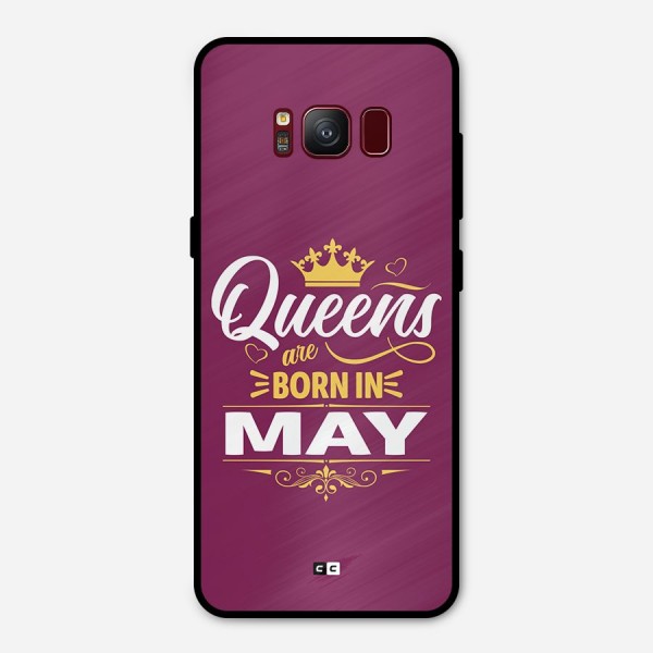 May Born Queens Metal Back Case for Galaxy S8