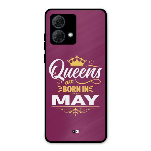 May Born Queens Metal Back Case for Moto G84