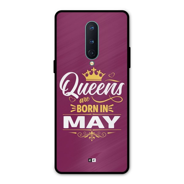 May Born Queens Metal Back Case for OnePlus 8