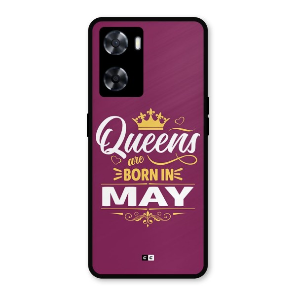 May Born Queens Metal Back Case for Oppo A77