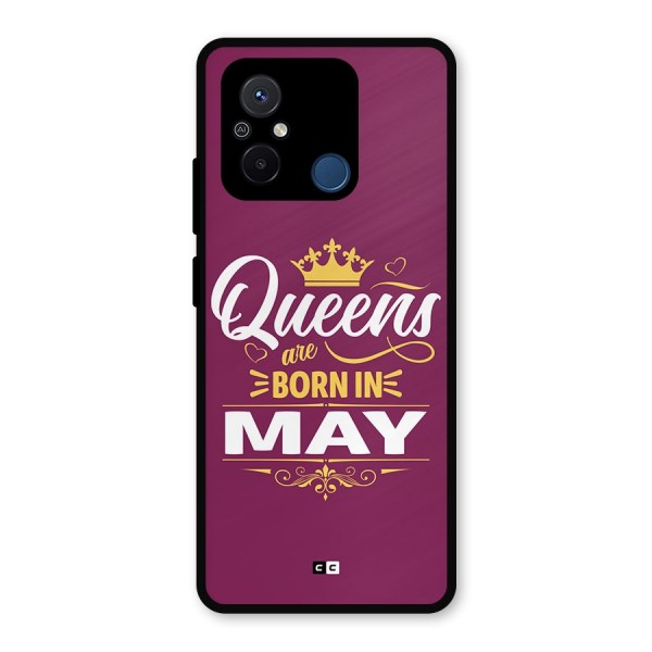 May Born Queens Metal Back Case for Poco C55