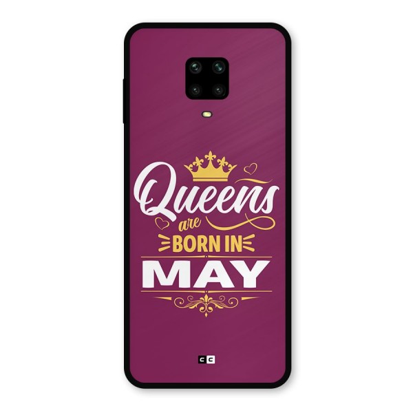 May Born Queens Metal Back Case for Poco M2