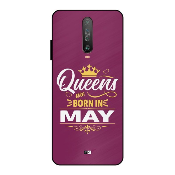 May Born Queens Metal Back Case for Poco X2