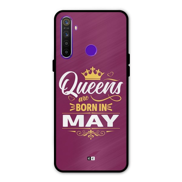 May Born Queens Metal Back Case for Realme 5