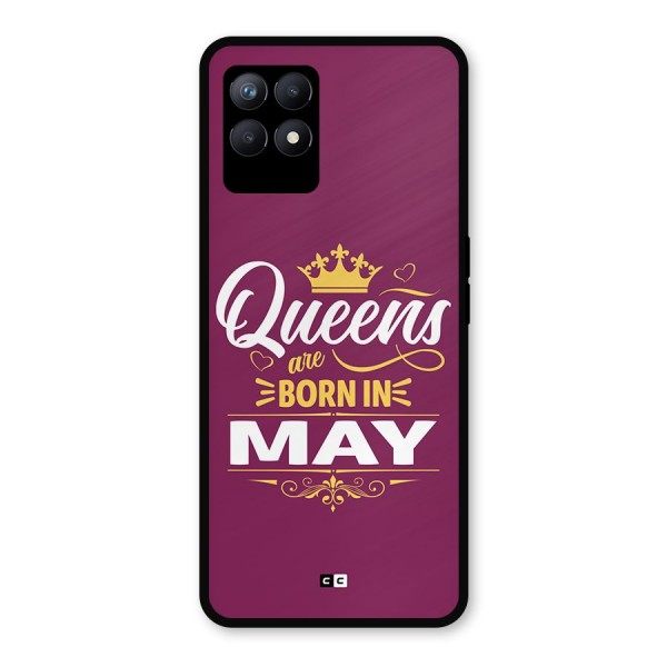 May Born Queens Metal Back Case for Realme 8i