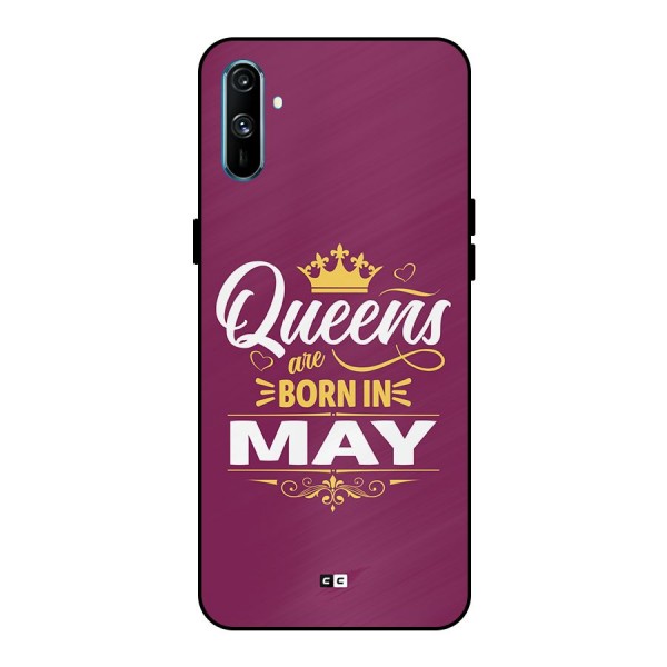 May Born Queens Metal Back Case for Realme C3