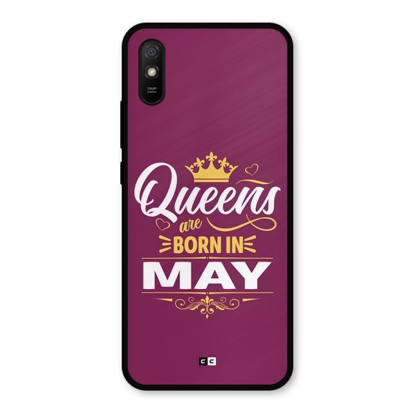 May Born Queens Metal Back Case for Redmi 9a