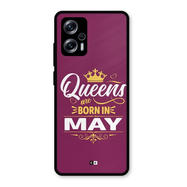 May Born Queens Metal Back Case for Redmi K50i