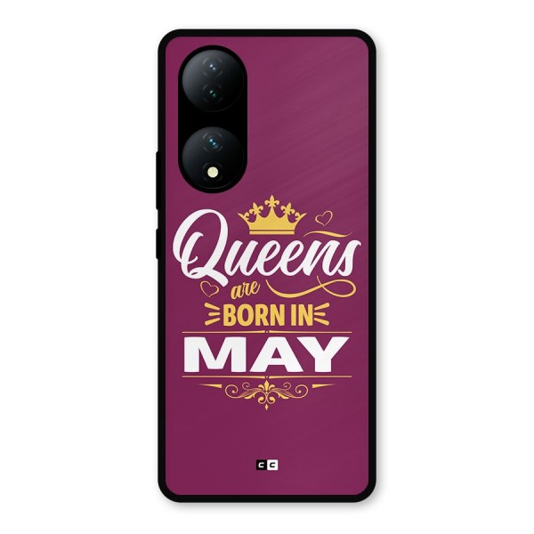 May Born Queens Metal Back Case for Vivo T2