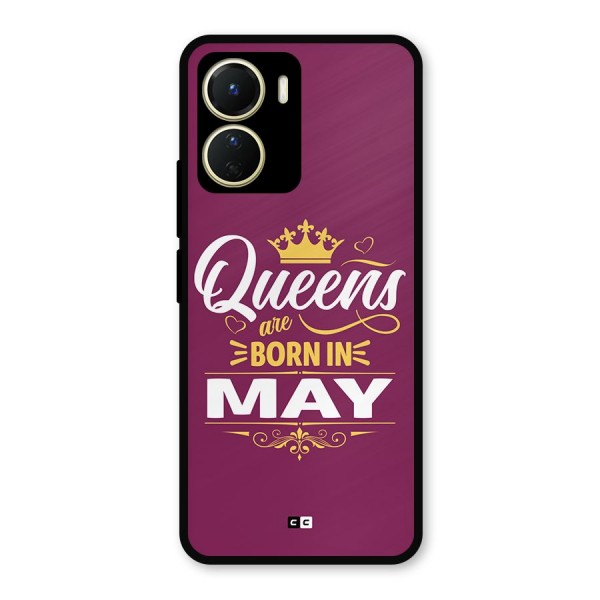 May Born Queens Metal Back Case for Vivo T2x