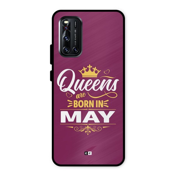 May Born Queens Metal Back Case for Vivo V19