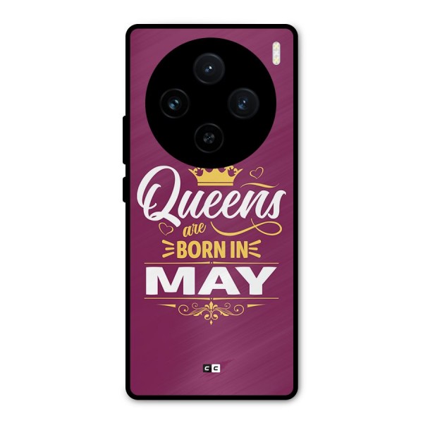 May Born Queens Metal Back Case for Vivo X100