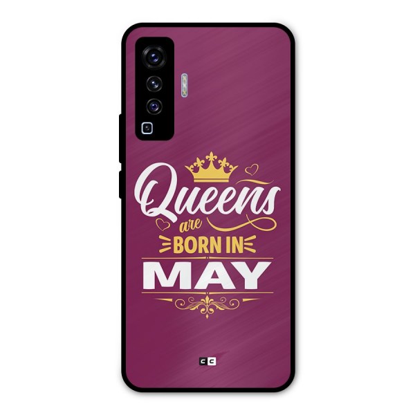 May Born Queens Metal Back Case for Vivo X50