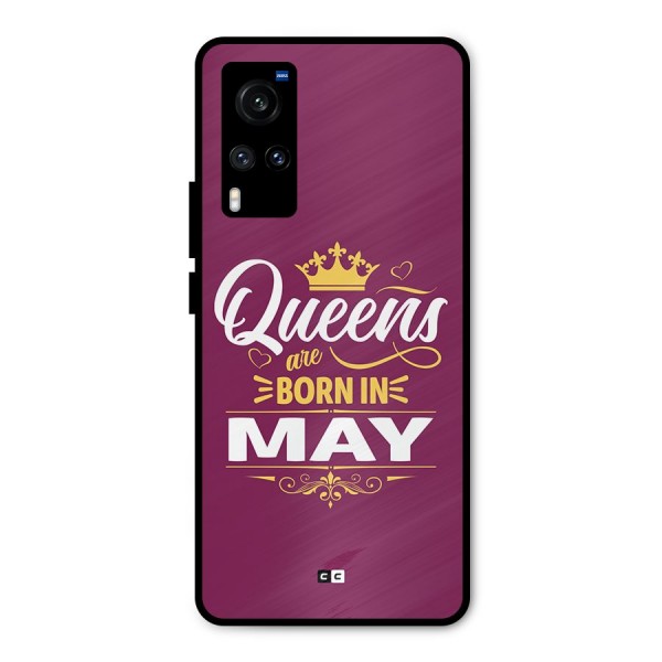 May Born Queens Metal Back Case for Vivo X60