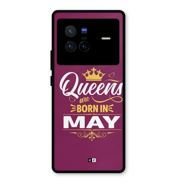 May Born Queens Metal Back Case for Vivo X80