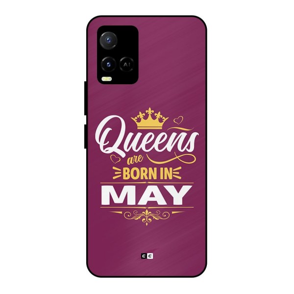 May Born Queens Metal Back Case for Vivo Y21