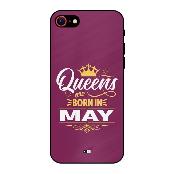 May Born Queens Metal Back Case for iPhone 7