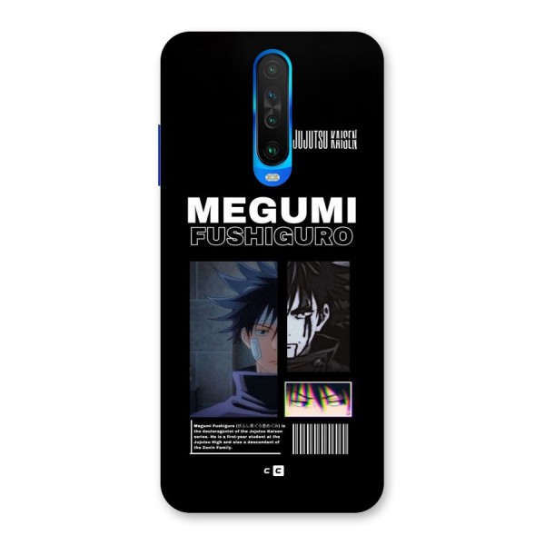 Megumi Fushiguro Back Case for Poco X2