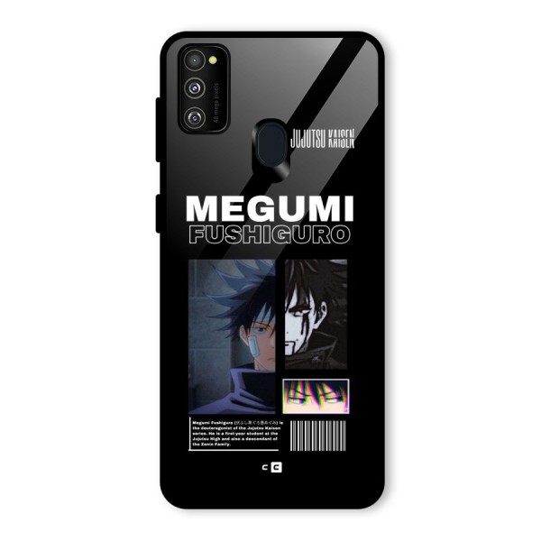 Megumi Fushiguro Glass Back Case for Galaxy M30s