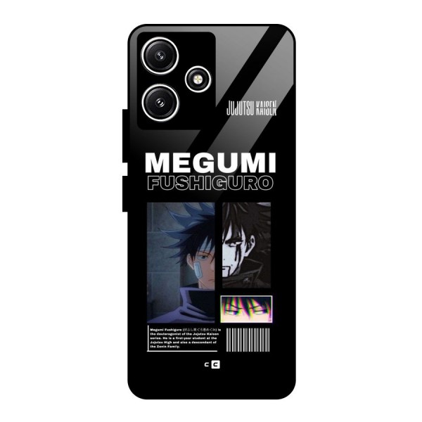 Megumi Fushiguro Glass Back Case for Poco M6 Pro