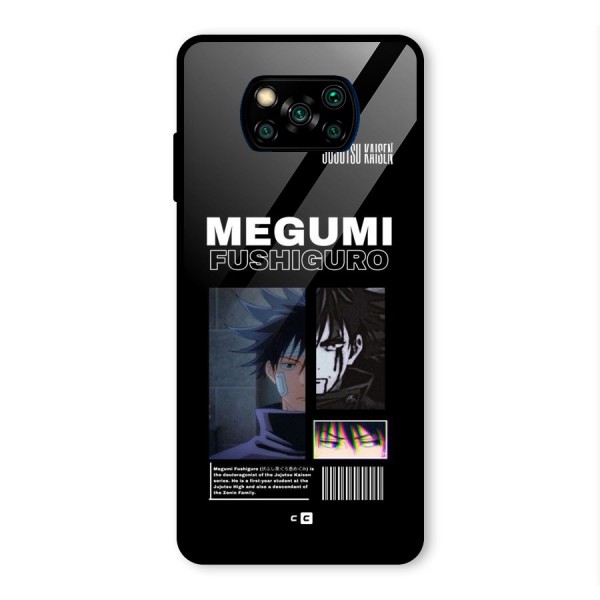 Megumi Fushiguro Glass Back Case for Poco X3 Pro