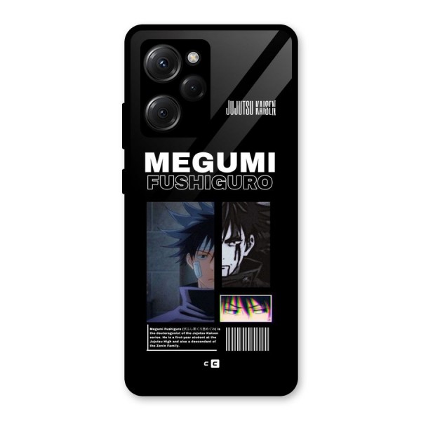 Megumi Fushiguro Glass Back Case for Poco X5 Pro