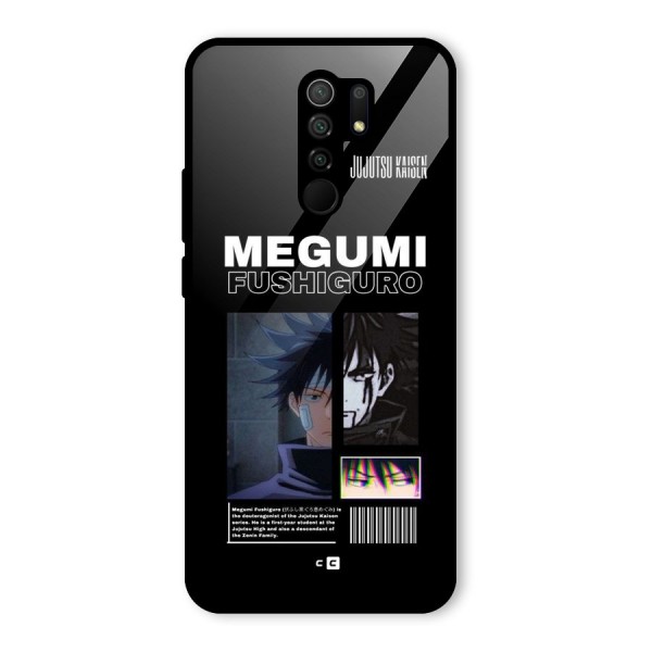 Megumi Fushiguro Glass Back Case for Redmi 9 Prime