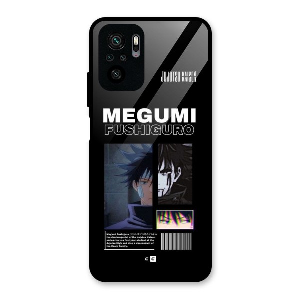 Megumi Fushiguro Glass Back Case for Redmi Note 10