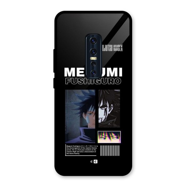 Megumi Fushiguro Glass Back Case for Vivo V17 Pro