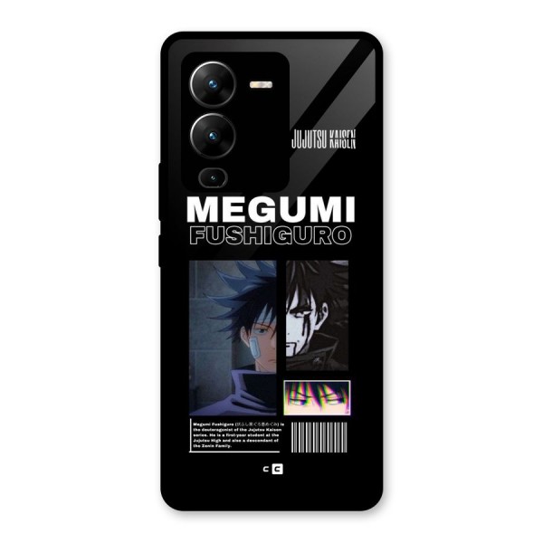 Megumi Fushiguro Glass Back Case for Vivo V25 Pro