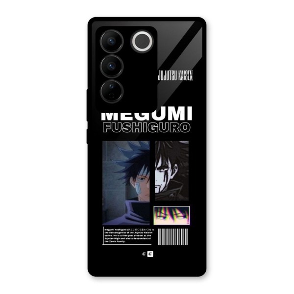 Megumi Fushiguro Glass Back Case for Vivo V27