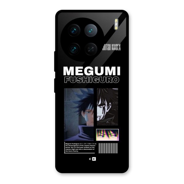 Megumi Fushiguro Glass Back Case for Vivo X90 Pro