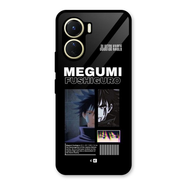 Megumi Fushiguro Glass Back Case for Vivo Y16