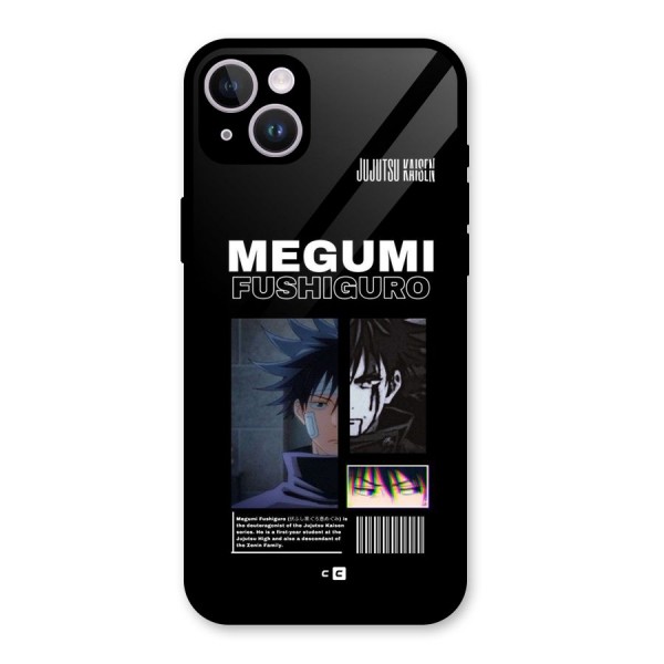 Megumi Fushiguro Glass Back Case for iPhone 14 Plus