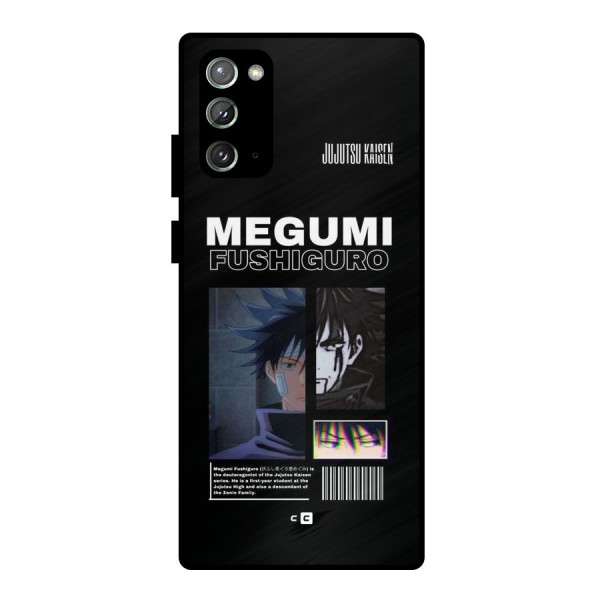 Megumi Fushiguro Metal Back Case for Galaxy Note 20