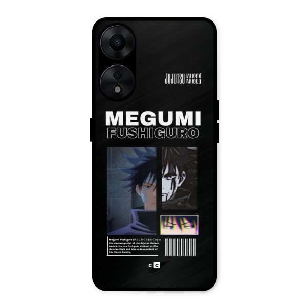 Megumi Fushiguro Metal Back Case for Oppo A78 5G