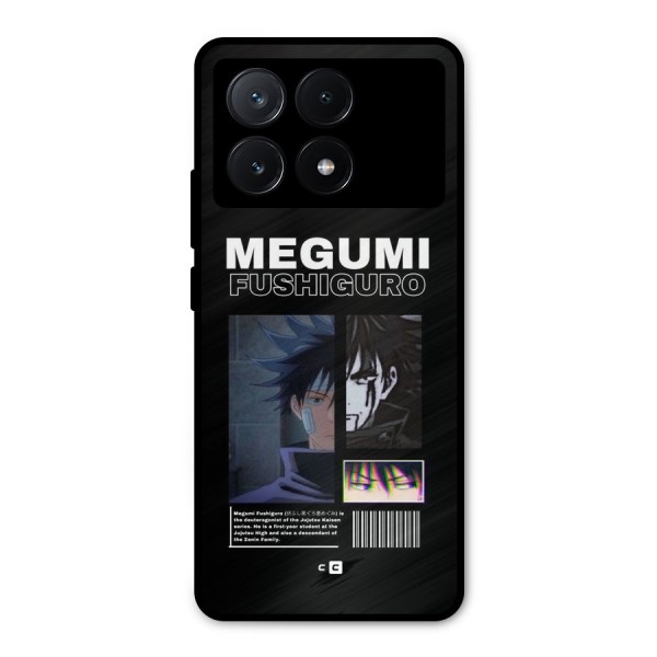 Megumi Fushiguro Metal Back Case for Poco X6 Pro