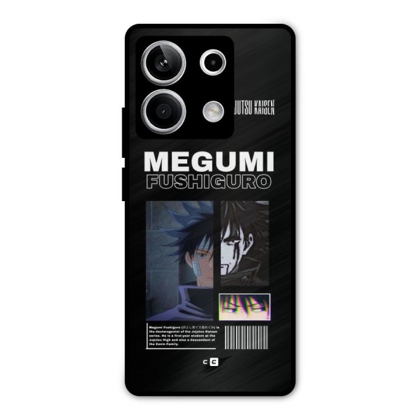 Megumi Fushiguro Metal Back Case for Redmi Note 13 5G