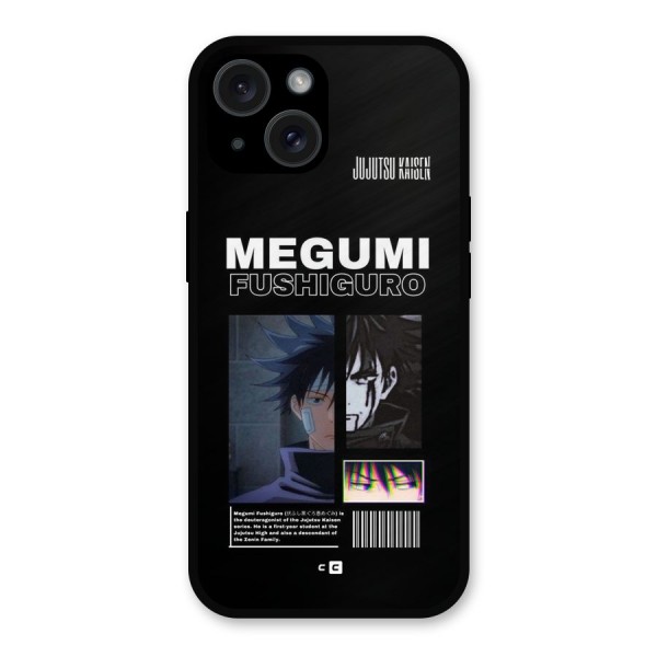 Megumi Fushiguro Metal Back Case for iPhone 15