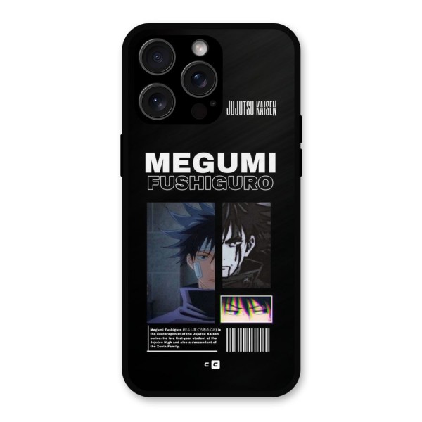 Megumi Fushiguro Metal Back Case for iPhone 15 Pro Max