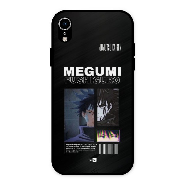 Megumi Fushiguro Metal Back Case for iPhone XR