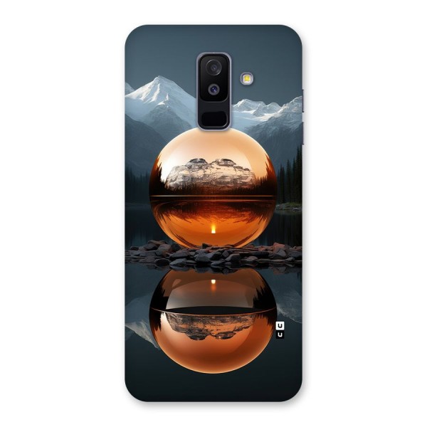 Metal Moon Back Case for Galaxy A6 Plus