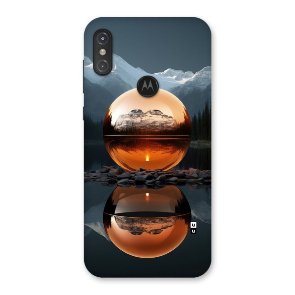 Metal Moon Back Case for Motorola One Power