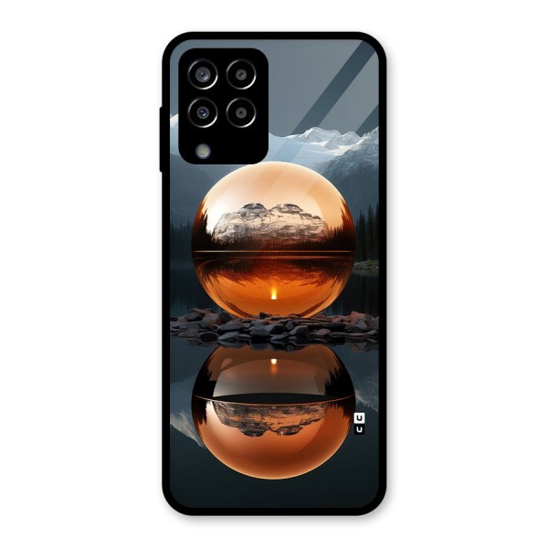 Metal Moon Glass Back Case for Galaxy M33