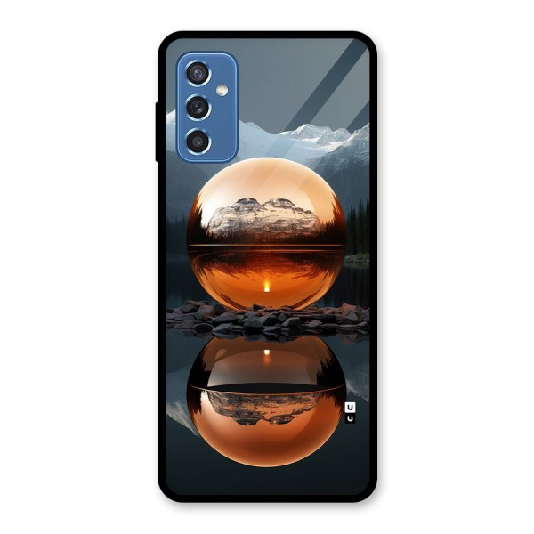 Metal Moon Glass Back Case for Galaxy M52 5G