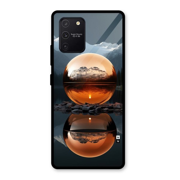 Metal Moon Glass Back Case for Galaxy S10 Lite