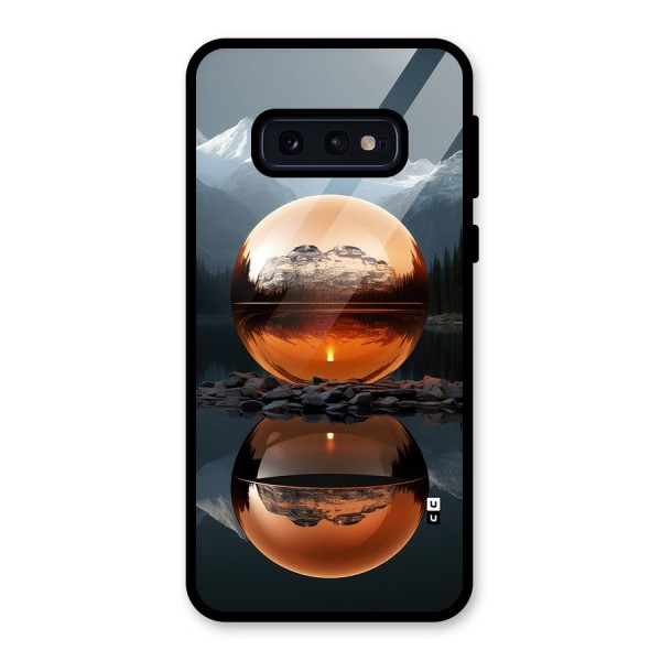 Metal Moon Glass Back Case for Galaxy S10e