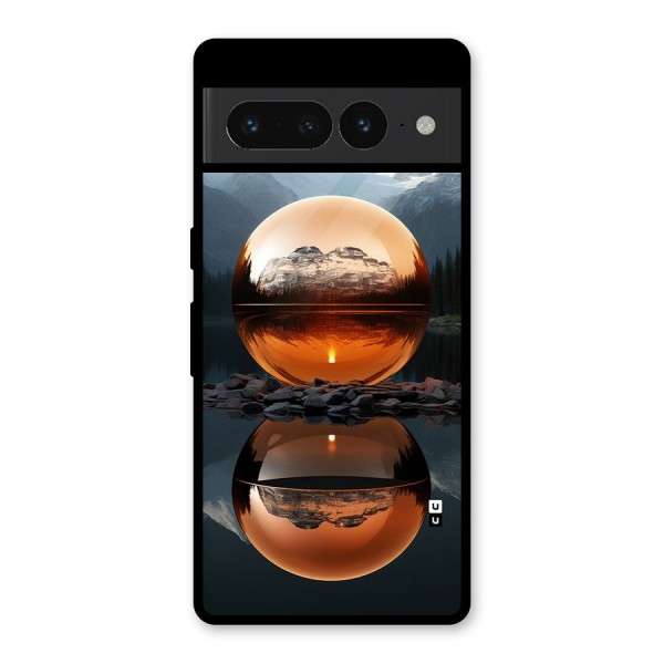 Metal Moon Glass Back Case for Google Pixel 7 Pro