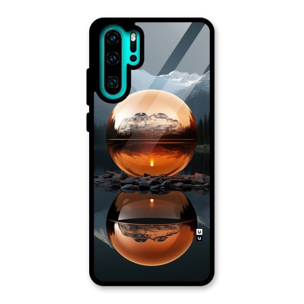 Metal Moon Glass Back Case for Huawei P30 Pro