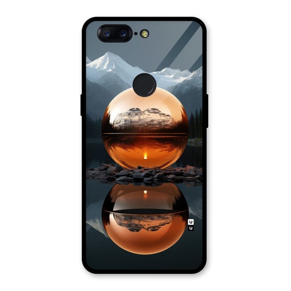 Metal Moon Glass Back Case for OnePlus 5T